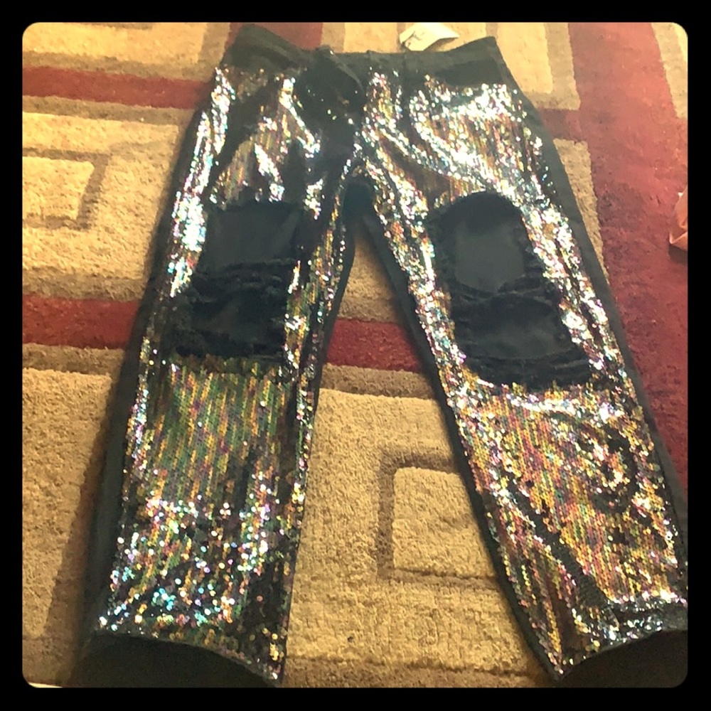 Sequin Fashionnova black Jeans
